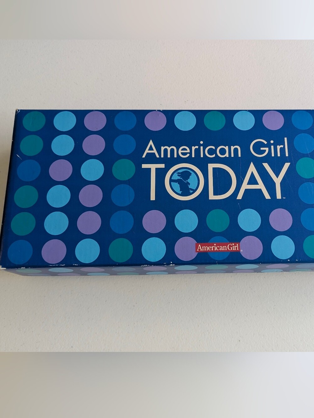American Girl TODAY Doll Box - Blue Polka Dot Design